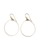 Small Featherweight Hoop Earring in Gold with Silver Wrap