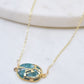Mrs. Parker Necklace  in Teal Mojave Copper Turquoise