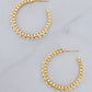Classy Lady Pearl Hoop Earrings