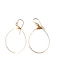Small Featherweight Hoop Earring in Gold with Gold Wrap