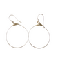 Small Featherweight Hoop Earring in Silver with Silver Wrap
