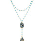 Double Diana Denmark Necklace in Teal Mojave Copper Turquoise
