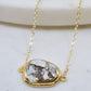 Mrs. Parker Necklace in White Mojave Copper Turquoise