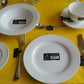 Set Of 6 Professional Rolled Rim White Dessert Plate 8" inch | 20 Cm