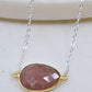 Mrs. Parker Necklace in Cherry Quartz