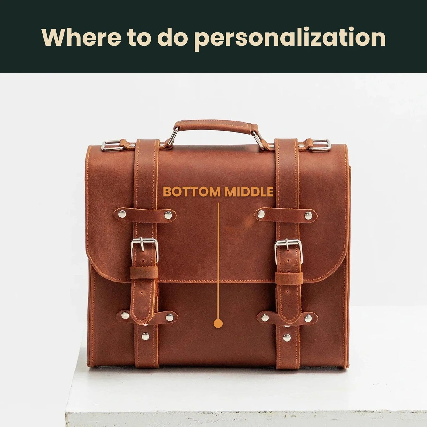 Genuine Leather Briefcase Bag Lora | Women's Work Bag