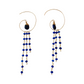 Jessica Hoop Earring in Sapphire
