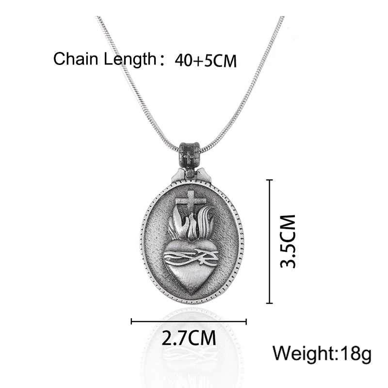 Christian Jesus Sacred Heart Cross P Set