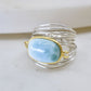 Torrey Ring with Larimar