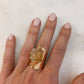 Cocktail Ring with Citrine Stone