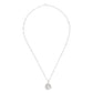 Round Knot Pendant Necklace with Cubic Zirconia