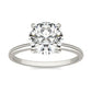 2 CTW Round Lab Grown Diamond Solitaire Engagement Ring 14K White Gold (G-VS)
