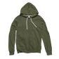 Unisex Heathered Full Zip Hood