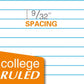 70ct Spiral Wide Ruled 1 Subject Notebook - Random Color