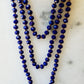 Royal Blue Crystal Beaded Necklace