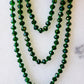 Emerald Green Crystal Beaded Necklace