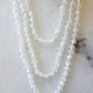 Iridescent Clear Crystal Beaded Necklace
