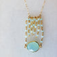 Jessica Gold Necklace in Chalcedony