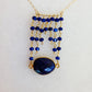 Jessica Gold Necklace in Sapphire