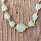 Hana Wrap Bracelet/Necklace in Chalcedony - Chunky Stone