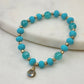 Gold and Blue Amazonite Bracelet with Labradorite