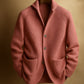 Gentlemans Knitted Three-button Shawl-collar Cardigan