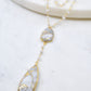 Double Diana Denmark Necklace in White Mojave Copper Turquoise