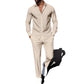 Spring And Autumn Plaid Square Grain Printing Comfortable Basic Commuting Men's Suit