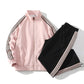Trendy Straight Striped Sports Suit For Men