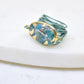 Torrey Ring in Light Blue with Teal Mojave Copper Turquoise