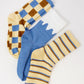 Trendy Pattern Trio Socks Set