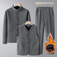Men's Large Size Velvet Sport Suit