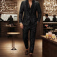 Mens Shiny Suit Jacket And Pants Set