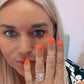 Hammered Knuckle Demi Fine Ring