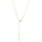 14K Gold Plated Solitaire Necklace