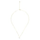 14K Gold Plated Solitaire Necklace