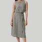 Overlap Midi Skirt in Dark Green
