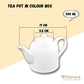 White Teapot 17 Oz | 500 Ml In Colour Box