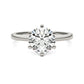 2 CTW Round Lab Grown Diamond Six Prong Solitaire Engagement Ring - G-VS Clarity, AGI Certified, 14K White Gold