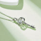 Set With Top-quality Moissanite, This Luxurious And Fashionable Light Luxury Trend Jewelry Necklace Pendant Is Made Of S925 Silver Electroplated With Platinum