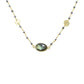 Mrs. Parker Endless Summer Labradorite Necklace with Polished Pyrite Chain in Gold