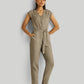 Evening Chai Jumpsuit in Dark Green