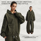 Hooded Cardigan Sweater Set For Men And Women