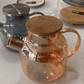 Smoky Grey Thermo Glass Teapot 32 Fl Oz | High temperature and shock resistant