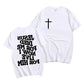 Men's Aesthetic Christian T Shirt Jesus Bible Verse Letters