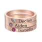S925 ring lettering couple personalized name customization