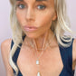 Double Diana Denmark Necklace in White Mojave Copper Turquoise