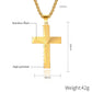 Christian Jesus Cross Necklace Double Men's