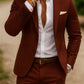 Men's Digital Printing Casual Suit Top Two-piece Pants