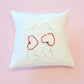 Three Heart Drop Earring - Silver Red Silver